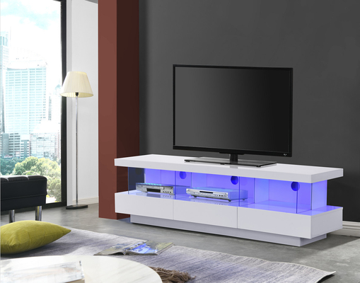 Supporto bianco della lacca TV del pannello del salone TV del Governo di legno della console