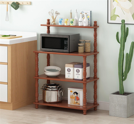 scaffale multifunzionale di Oven Rack Kitchen Appliance Storage di microonda di 4 file