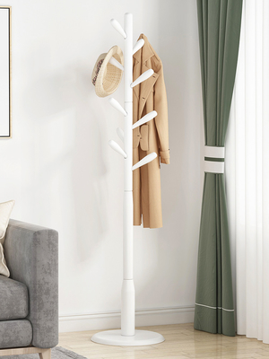 Legno di pino dello scaffale del gancio del supporto dell'albero del cappotto del cappello dell'indumento del ODM con 8 ganci