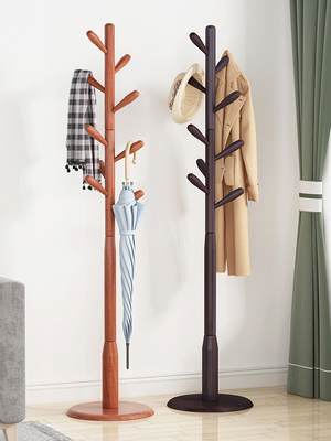 Legno di pino dello scaffale del gancio del supporto dell'albero del cappotto del cappello dell'indumento del ODM con 8 ganci