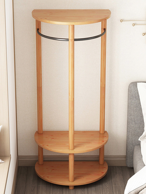 Scaffale di esposizione d'angolo semicircolare dell'abbigliamento del supporto del gancio dello scaffale del cappotto