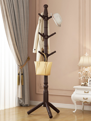 Albero di legno su misura del cappotto del pino del supporto del gancio dello scaffale del cappotto per la camera da letto