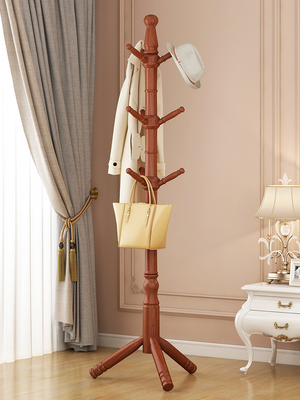 Albero di legno su misura del cappotto del pino del supporto del gancio dello scaffale del cappotto per la camera da letto