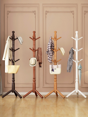 Albero di legno su misura del cappotto del pino del supporto del gancio dello scaffale del cappotto per la camera da letto