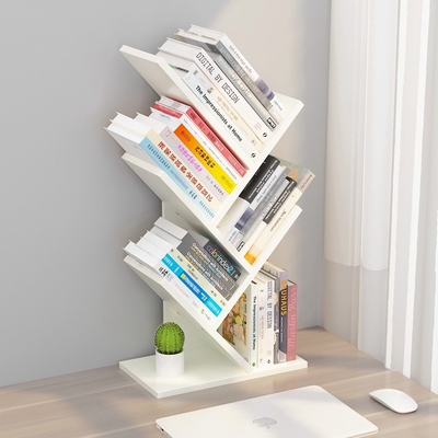 Organizzatore di legno da tavolino regolabile Rack dello scaffale per libri dell'albero