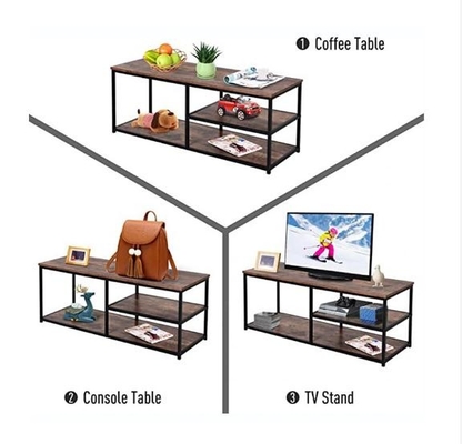 Console amichevole di media di Shelf Industrial Metal dell'organizzatore di Eco 55inch TV