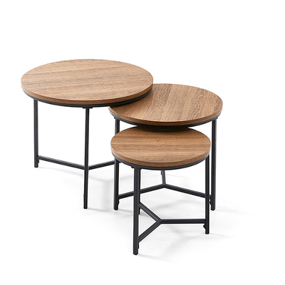 Salone piccolo Brown intorno alla mobilia dell'insieme del tavolino da salotto di incastramento