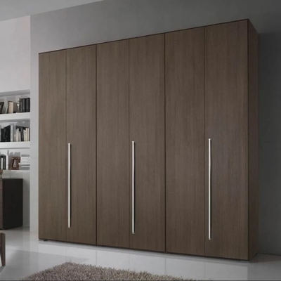 Guardaroba di legno del gabinetto di vestiti delle porte di Contemperary 4 per stoccaggio della camera da letto