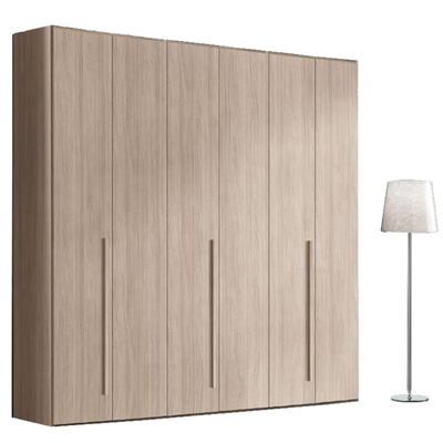 Guardaroba di legno del gabinetto di vestiti delle porte di Contemperary 4 per stoccaggio della camera da letto