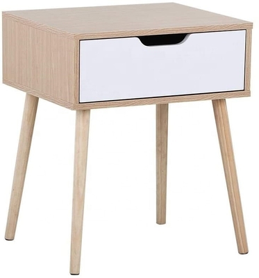 Comodino a 12 pollici dell'impiallacciatura del piccolo comodino contemporaneo del legname