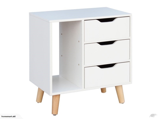 Mobilia di legno del Governo del lato del letto del MDF di comodino a 28 pollici della camera da letto