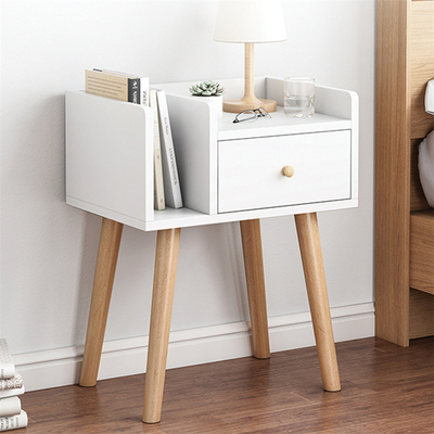 Comodino del compensato del comodino del legname del MDF dello scandinavo con il cassetto