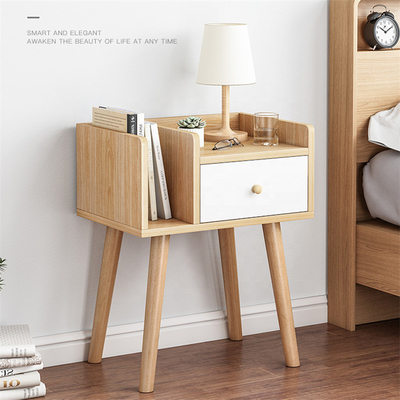 Comodino del compensato del comodino del legname del MDF dello scandinavo con il cassetto