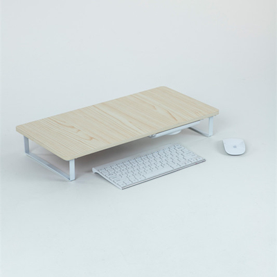 Il desktop computer di legno dei mobili metallici del MDF dell'ufficio del FSC sta a un solo strato