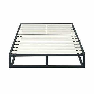 Struttura su misura del letto del ferro battuto di re Metal Bed Frame con le stecche di legno